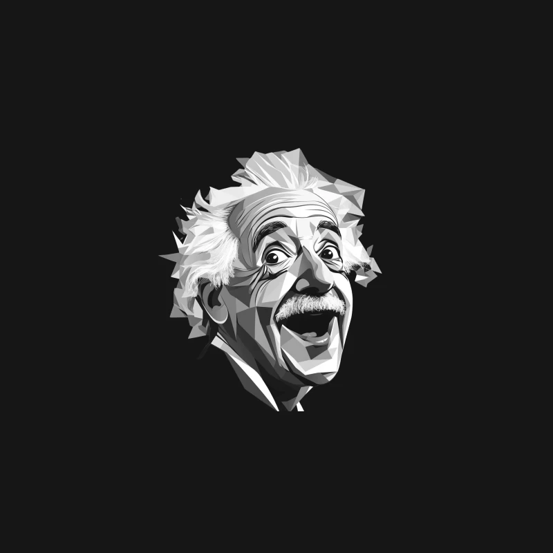 Einstein style portrait Desk Mat