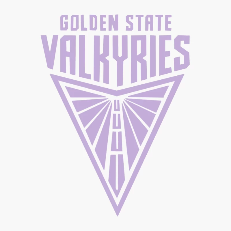 Golden State Valkyries Purple Triangle Logo Design Cotton Tote Bag