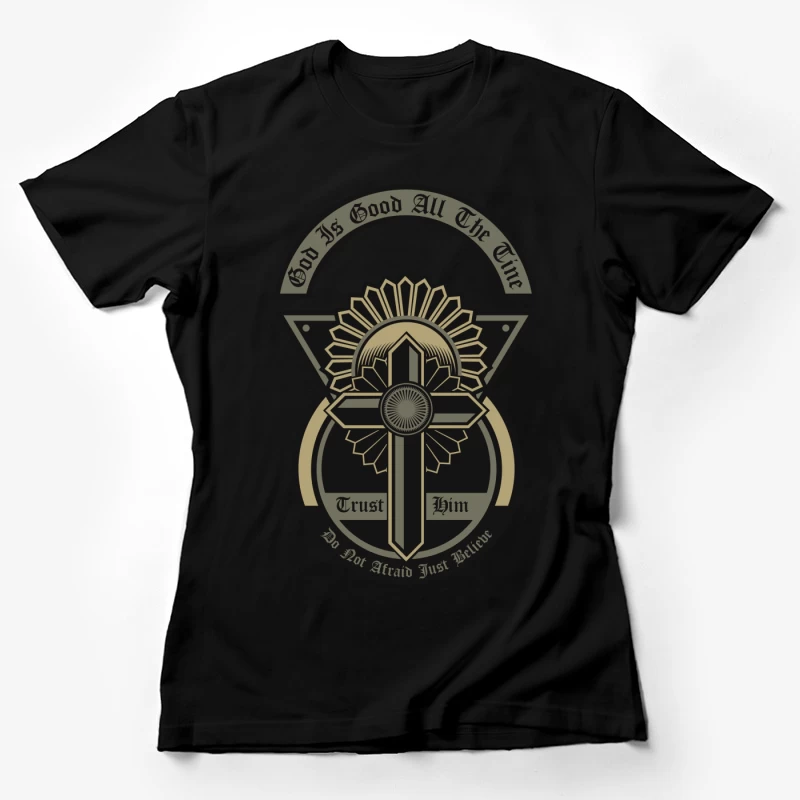 Croix Religieuse: Foi et Confiance Femme T-Shirt