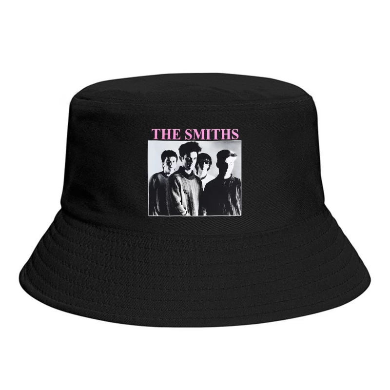 The Smiths Classic Black and White Band Album Cover from the 1980s Bucket Hat