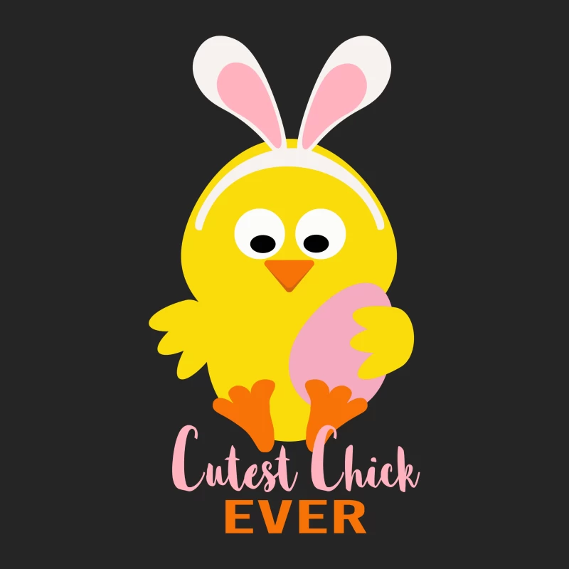 Poussinet mignon avec oreilles de lapin et œuf de Pâques Femme Sweat-shirt à enfiler