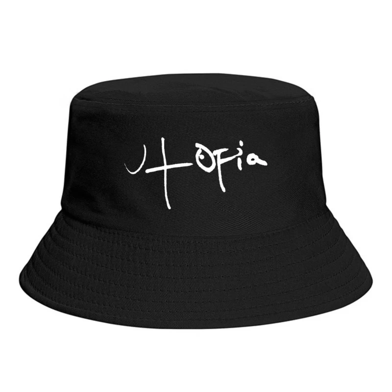 Simple Abstract Line Drawing Bucket Hat