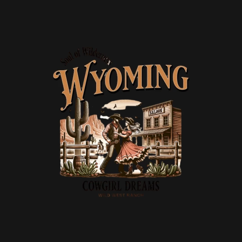 Danse Western dans le Wyoming Homme T-Shirt