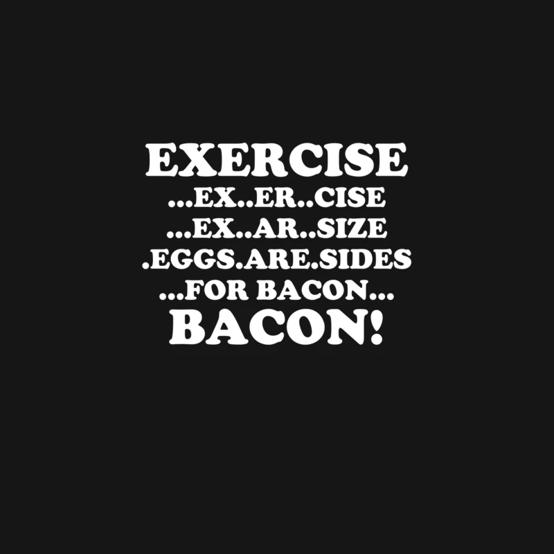 Exercise Eggs are Sides for Bacon Desk Mat