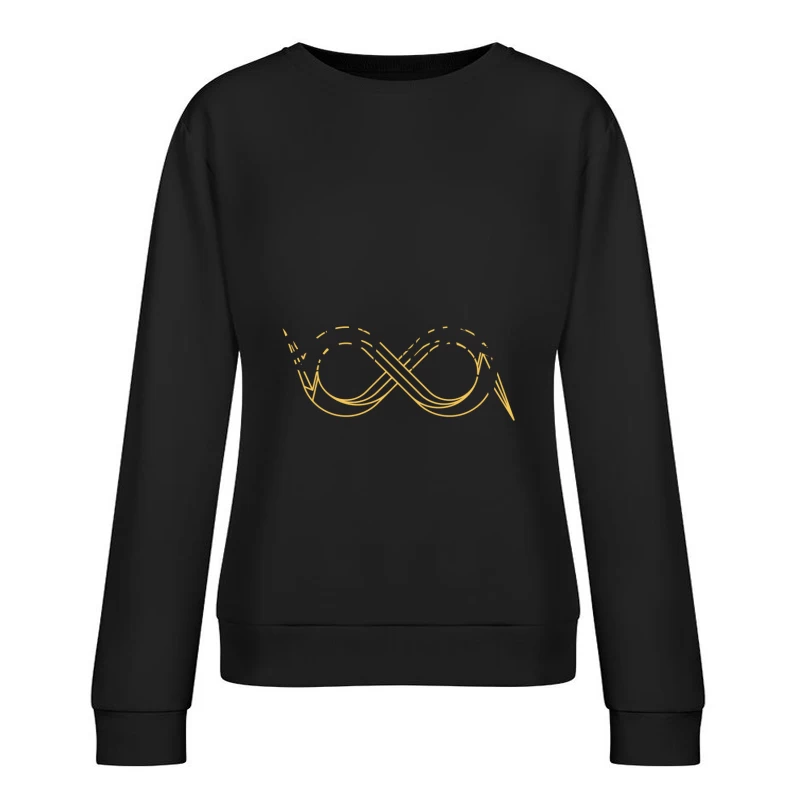 Künstlerisches Unendlichkeitssymbol Damen Pullover Sweatshirt