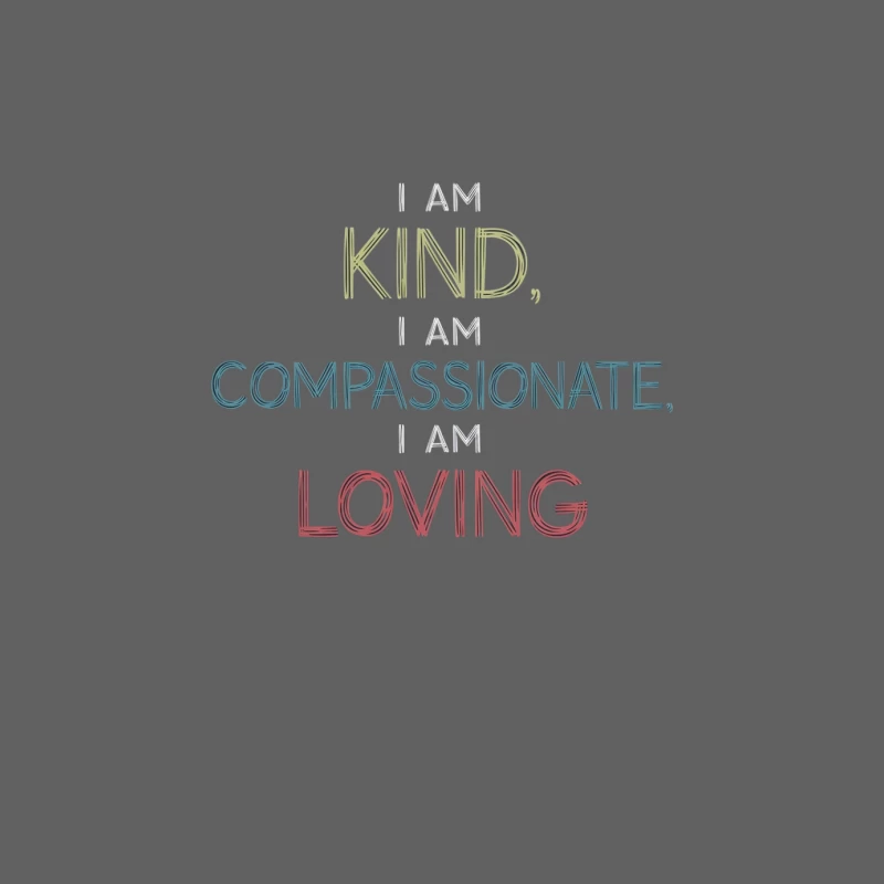Kind and Compassionate Love Affirmation Male Tank Top
