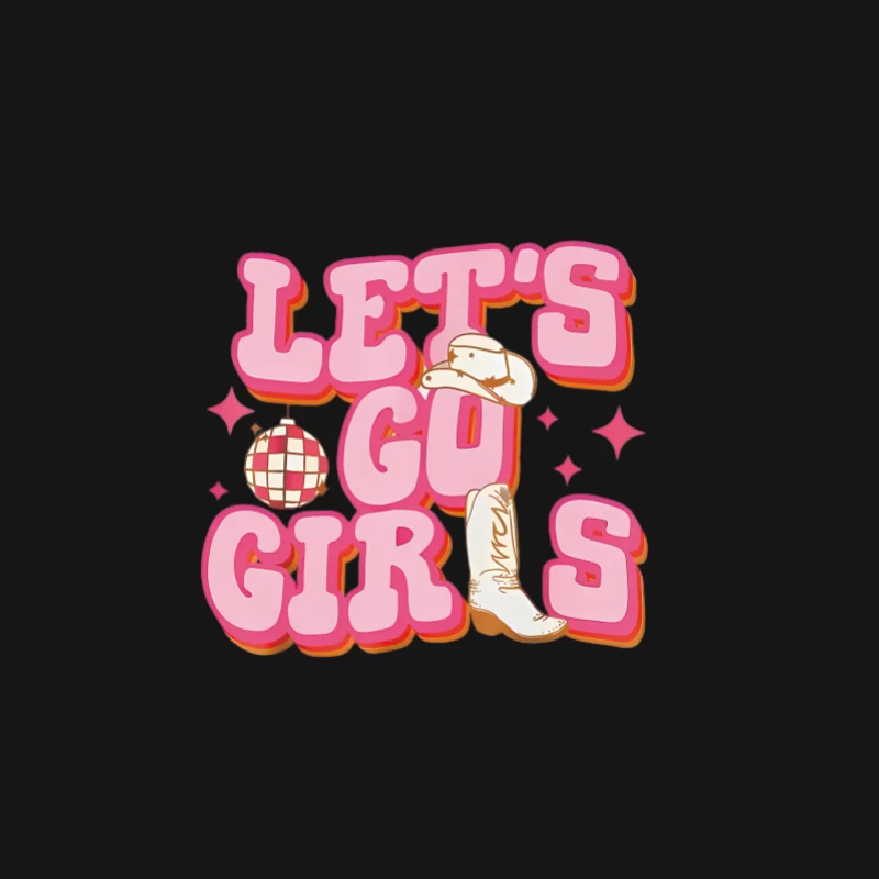 Design Let's Go Girls avec thème disco Femme Manches Longues T-Shirt