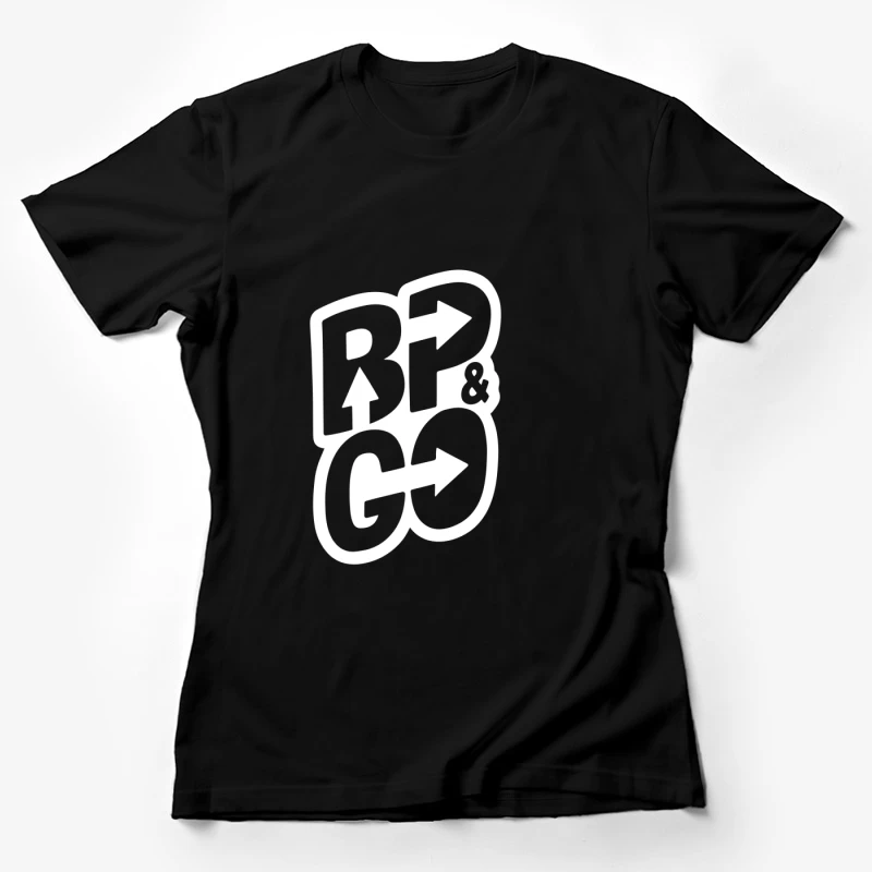 BP und GO Logo Design Damen T-Shirt