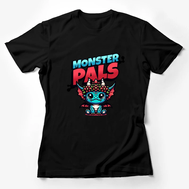 Ami Monstre avec Couronne de Fleurs Femme T-Shirt