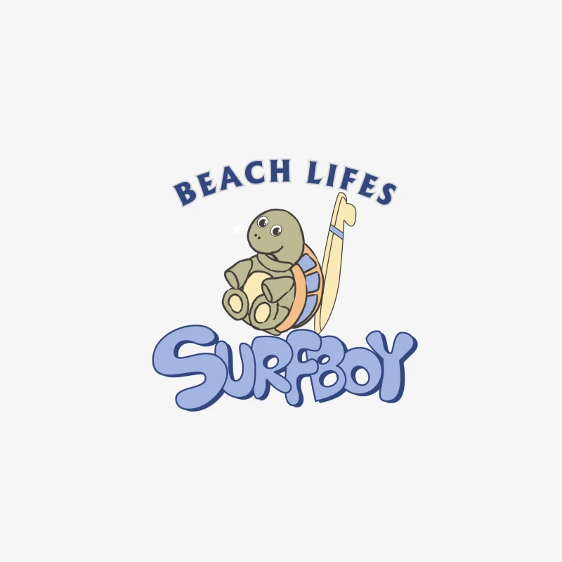 Strandtier Schildkröte mit Surfbrett Damen Langarm T-Shirt