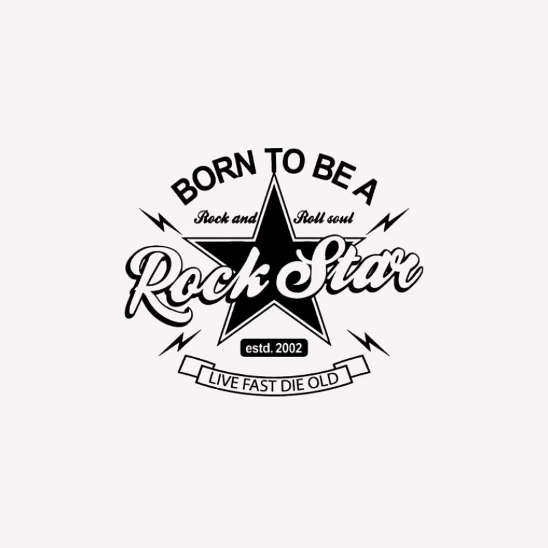 Geboren, um ein Rockstar zu sein Herren T-Shirt