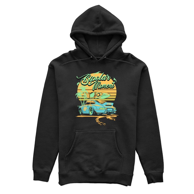 Sommerabenteuer mit Auto und Kajak Damen Pullover Hoodie