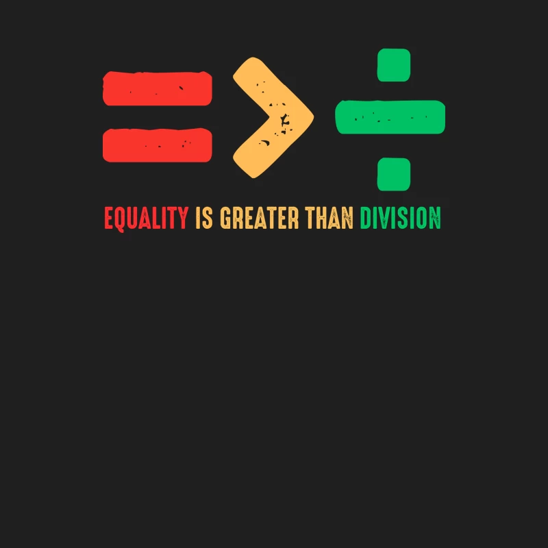 Equality Is Greater Than Division Shirt Male Tank Top