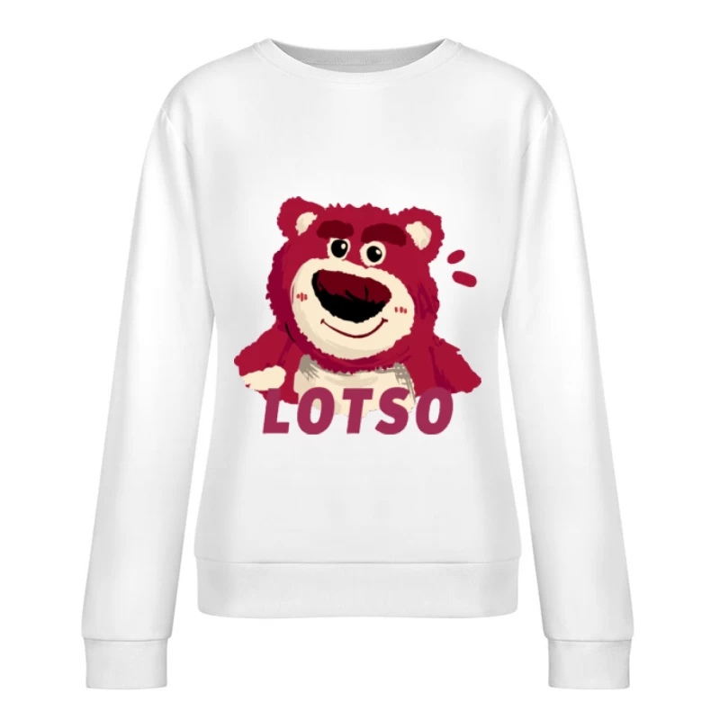 Roter Teddybär Lotso Damen Pullover Sweatshirt