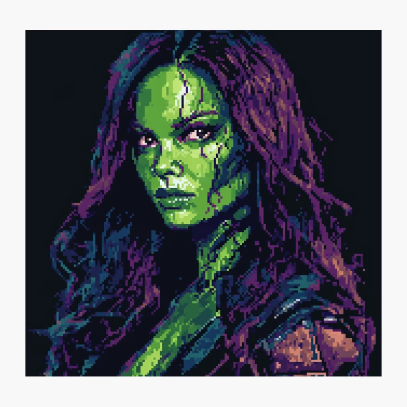 Guardians of the Galaxy:Gamora Throw Pillow