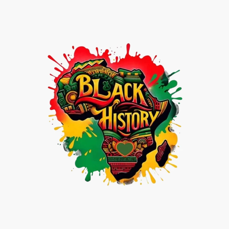 Black History Celebration Artwork Cotton Tote Bag