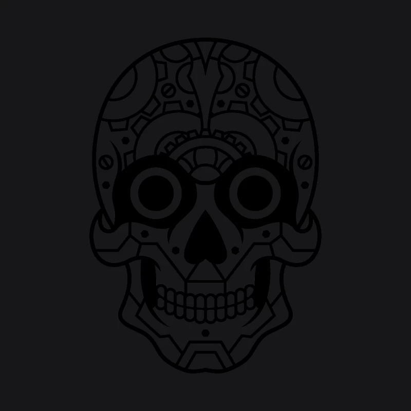 Crâne stylisé mexicain Homme Sweat à capuche