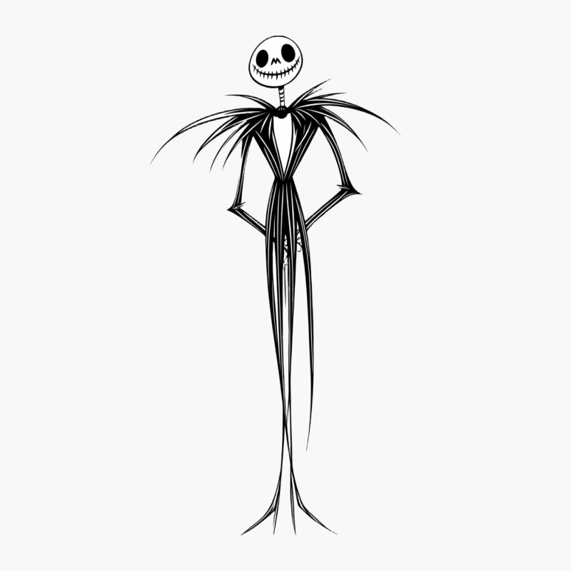 Jack Skellington: The Iconic Nightmare Before Christmas Character Cotton Tote Bag