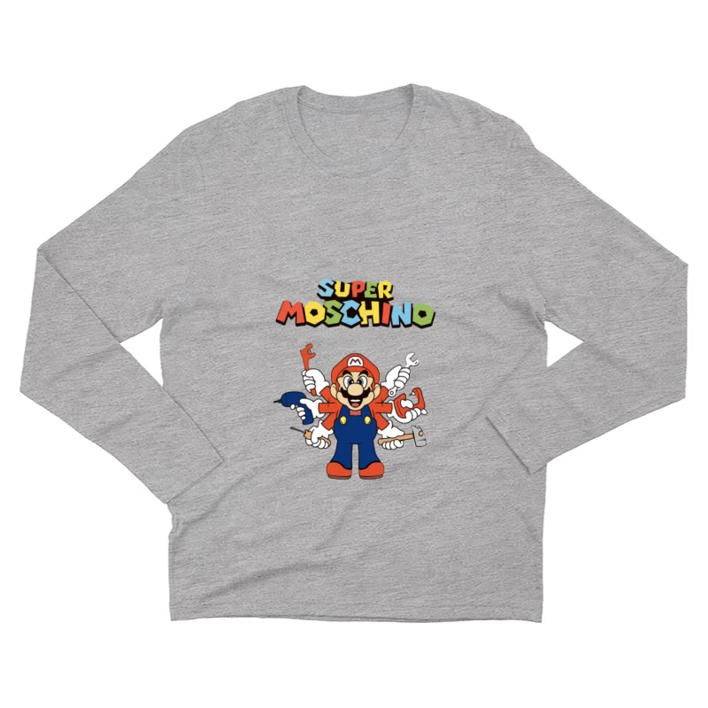 Super Mario et Moschino Homme Manches Longues T-Shirt