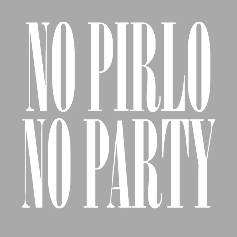 NO PIRLO NO PARTY FIFA GEEK DOPE JUVENTUS ITALY COOL FOOTBALL CALCIO Female Pullover Hoodie
