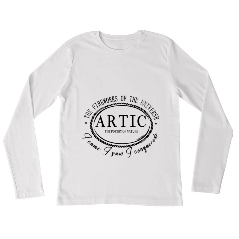 Universum Feuerwerk: Poesie der Natur Damen Langarm T-Shirt