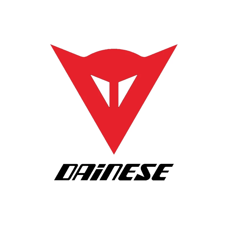 Dainese Motorcycle Gear Brand Logo in Red Tapestry