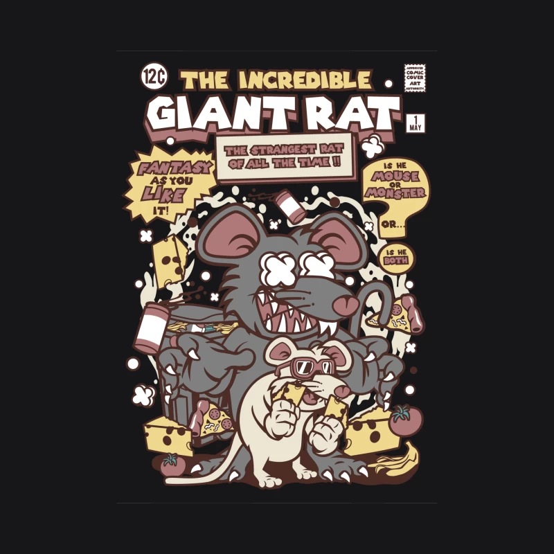 La Bande Dessinée du Rat Géant Inattendu Femme Sweat à capuche