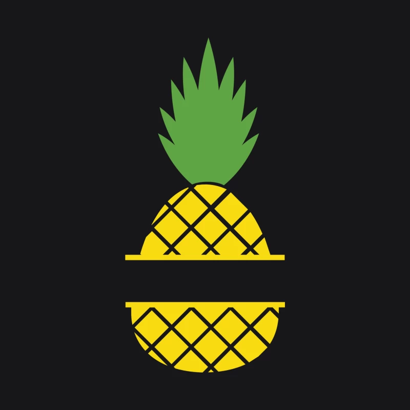 Logo et image d'ananas Homme Sweat à capuche