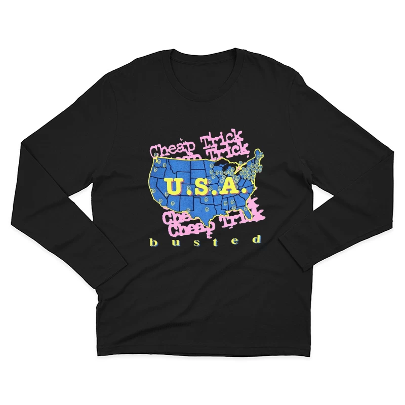 Cheap Trick Busted Male Long Sleeve T-Shirt