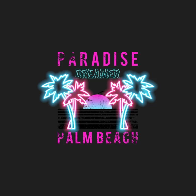 Rêve de Palm Beach: Paradis Neon Homme Débardeur