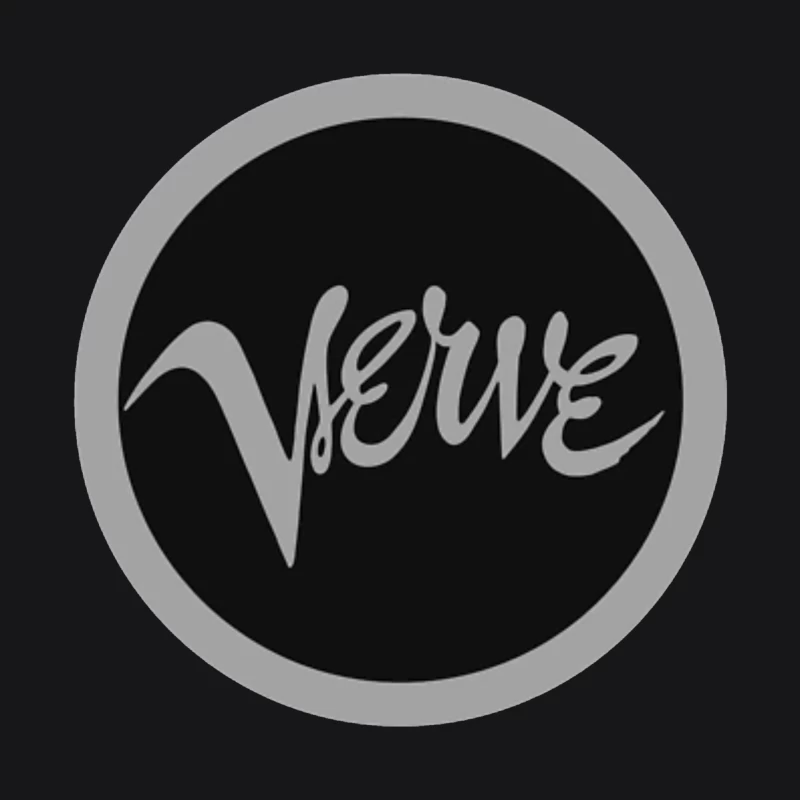 Circular Verve Logo: Minimalist Black and White Typography Design Male Pullover Hoodie