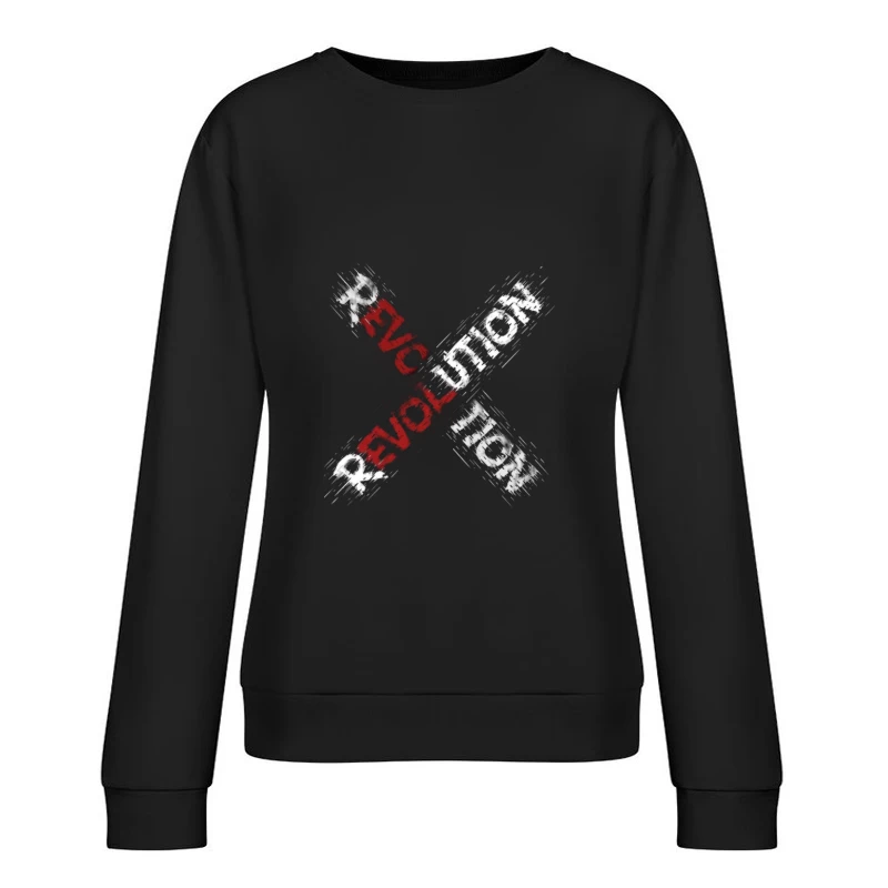 Revolutionary Art Design Female Pullover Sweatshirt