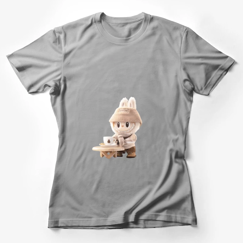 Lapin d'hiver avec café Femme T-Shirt