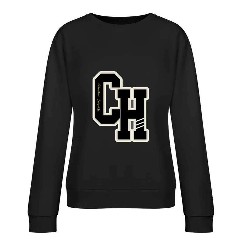 Buchstaben O und H Design Damen Pullover Sweatshirt