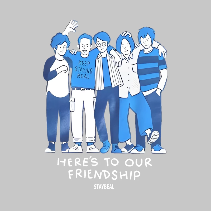 Freunde feiern Zusammenhalt Damen Langarm T-Shirt