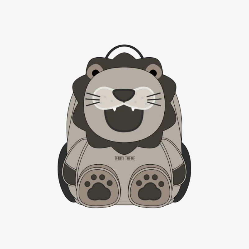 Sac à dos Lion mignon pour enfants Homme Sweat-shirt à enfiler