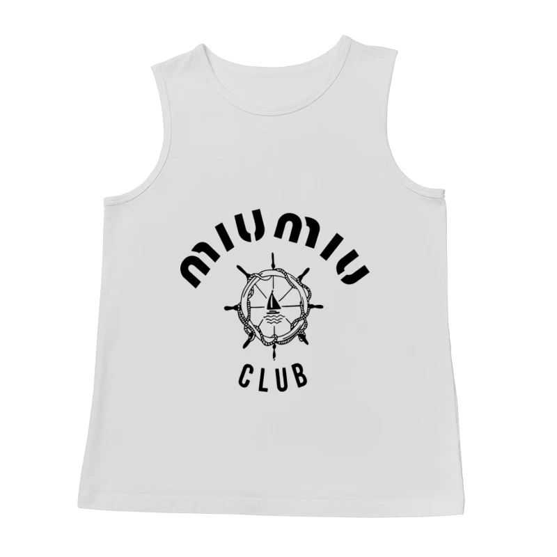 Seemannschaftsclub-Logo mit Steuerrad Herren Tanktops