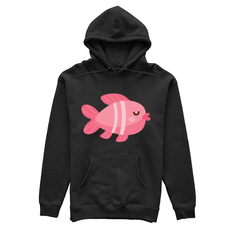 Illustration adorable d'un poisson rose Femme Sweat à capuche