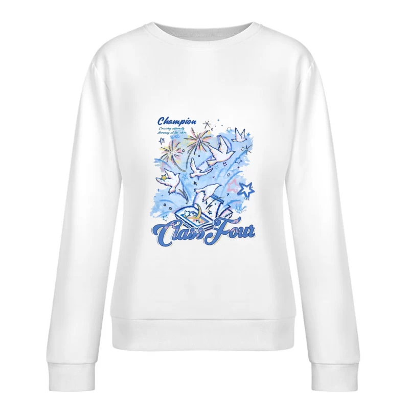 Rêves et Liberté Femme Sweat-shirt à enfiler