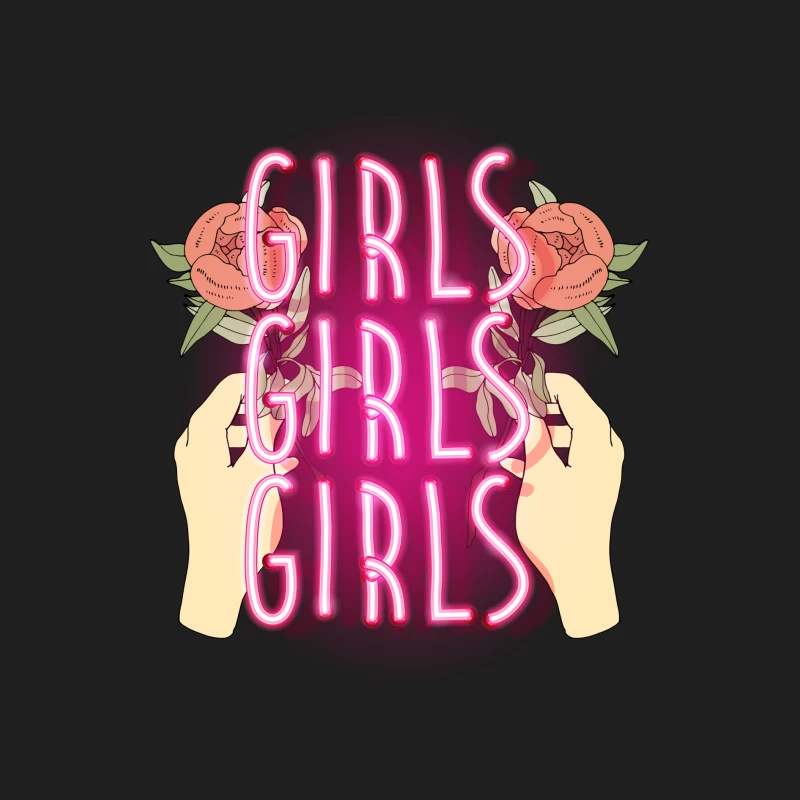 Néon rose avec fleurs et mains Homme Débardeur