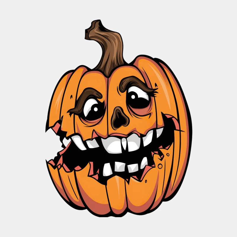 Visage de citrouille d'Halloween animé Homme Débardeur