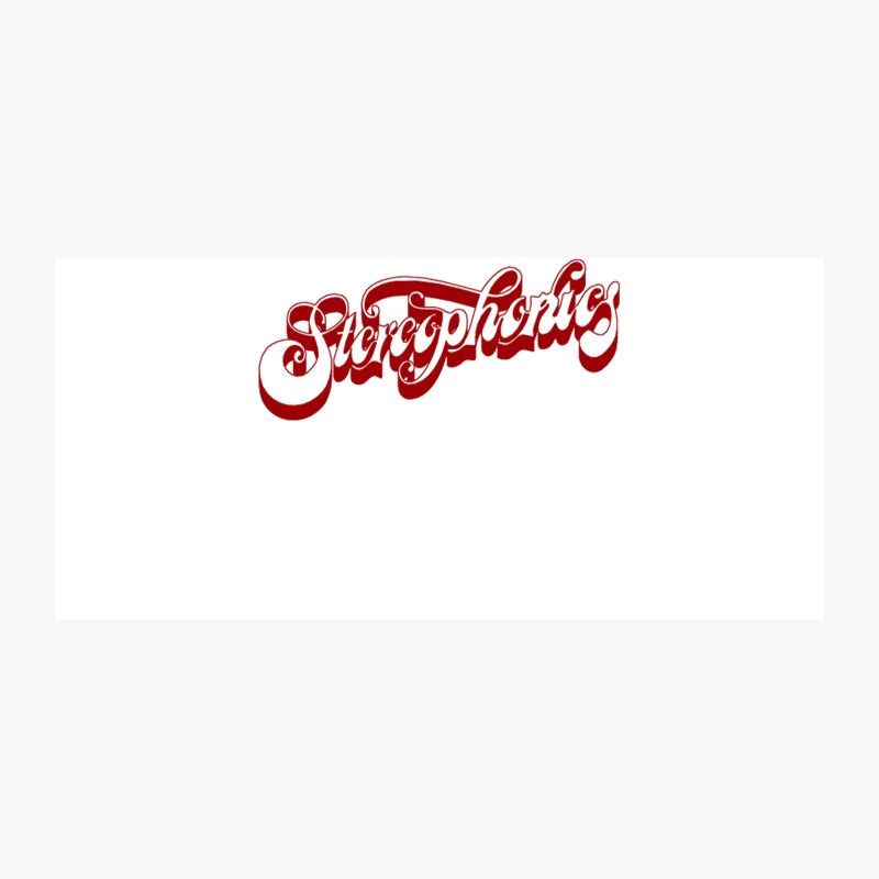 Retro Stereophonics Red Cursive Logo Typography Coffee Mug