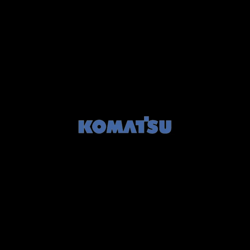 Komatsu Industrial Equipment Company Logo in Blue iPhone Case