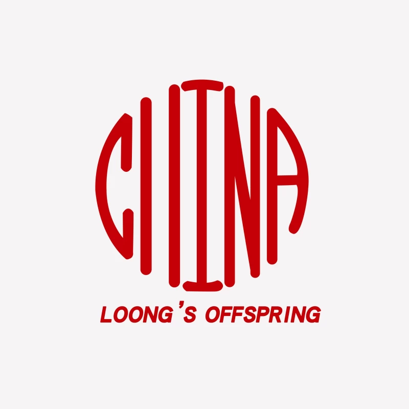 China Loong's Offspring Logo Design Female T-Shirt