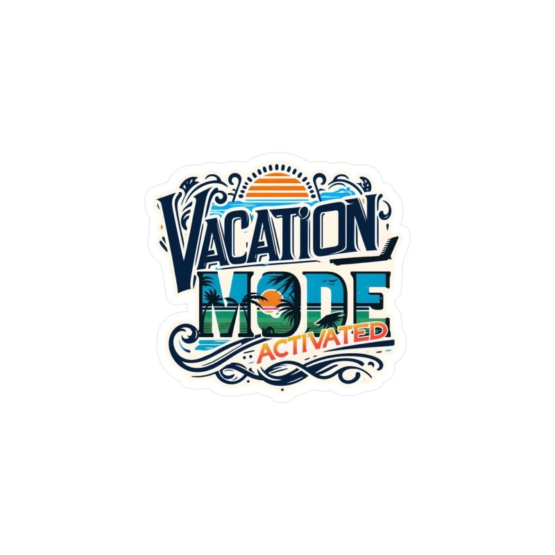 Vacation Mode Activated: Embrace Travel and Relaxation Desk Mat