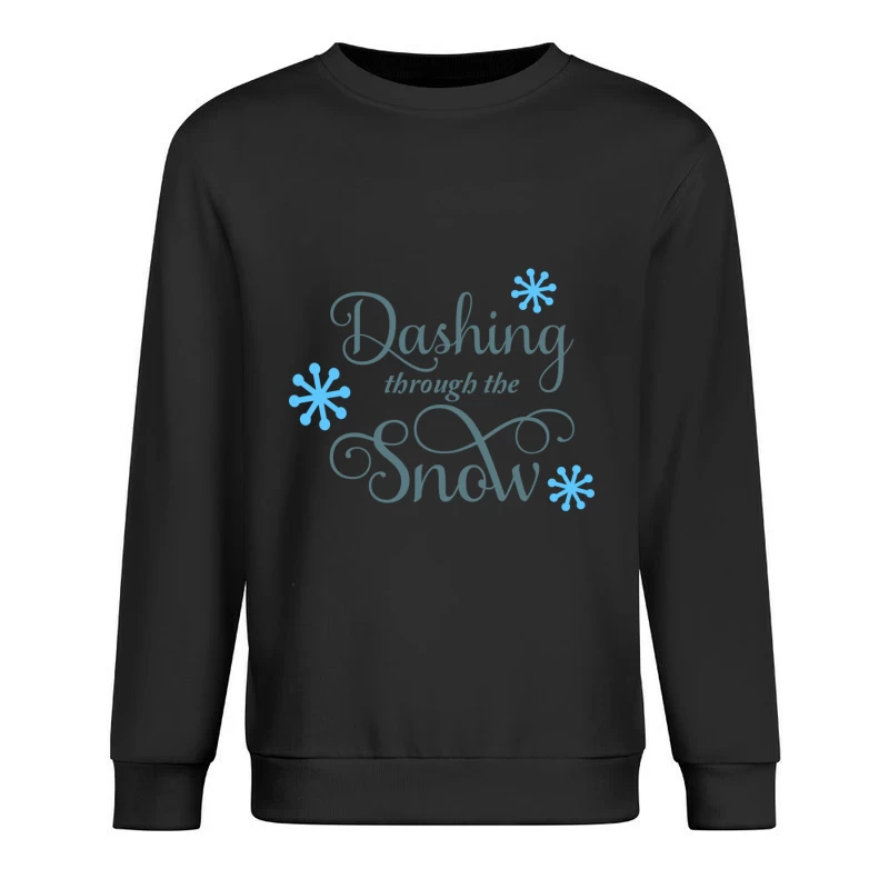 Design hivernal avec flocons de neige Homme Sweat-shirt à enfiler