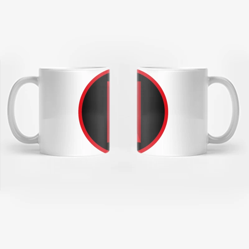 Netflix Streaming Service Logo in Red and Black Circle Coffee Mug