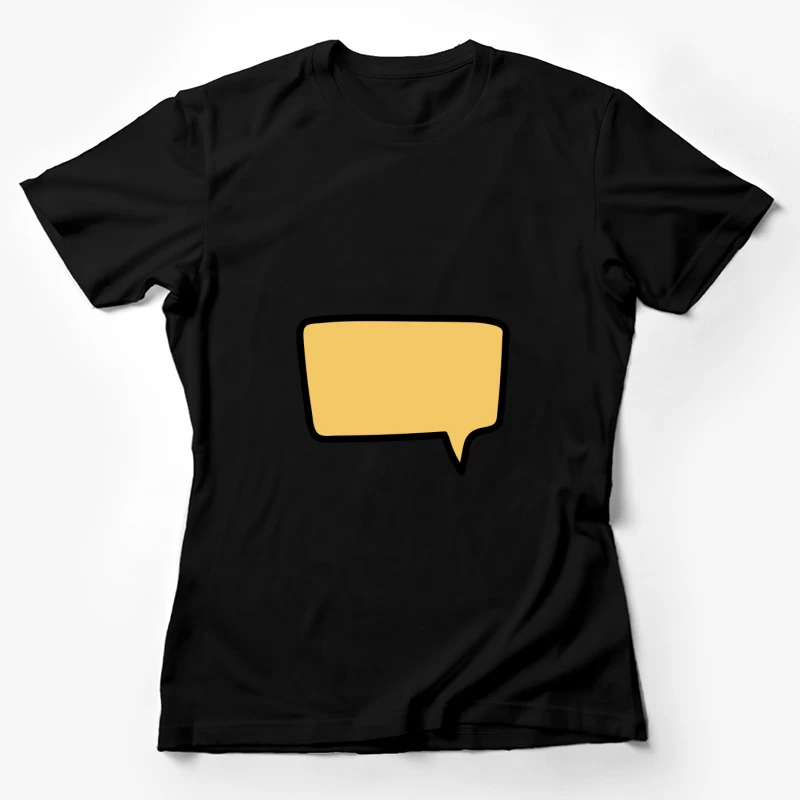 Bulle de Dialogue Jaune Femme T-Shirt