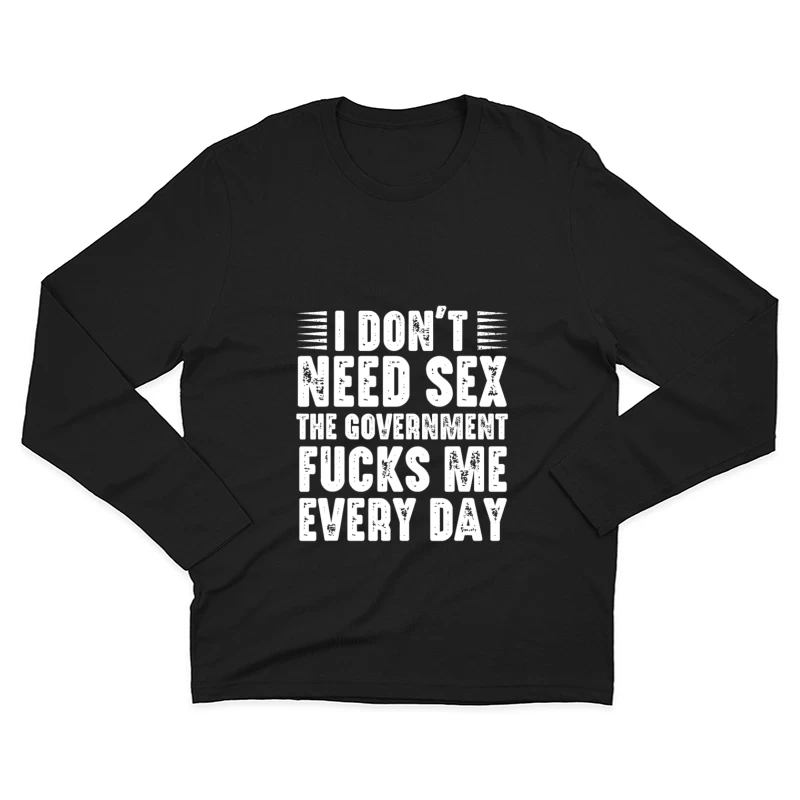 I Don’t Need Sex Crypto Fucks Me Everyday Shirt Male Long Sleeve T-Shirt