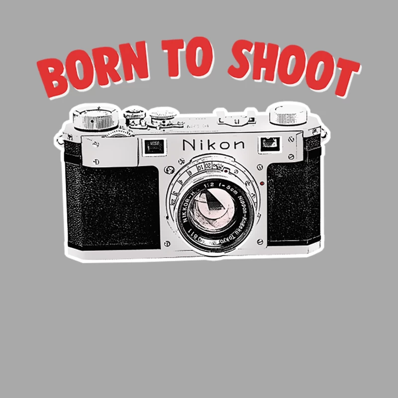 Born To Shoot  Camera Geek Gift Design Female Pullover Hoodie